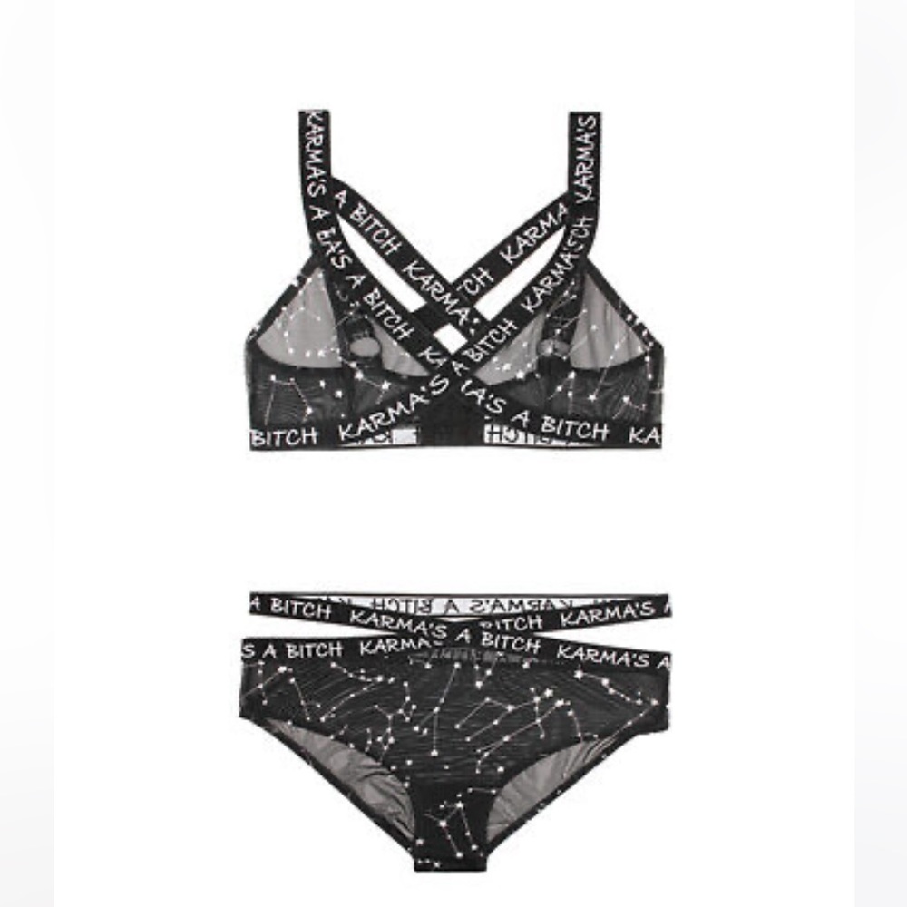 Karma is a bitch lingerie set